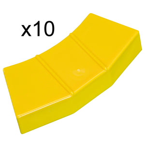 Truck Three Planed Curved Plastic Angle - Paper Roll Strap Protection Angle Protect Edges Load Restraint Suits Paper Rolls Wine Barrels 44 Gallon Drums